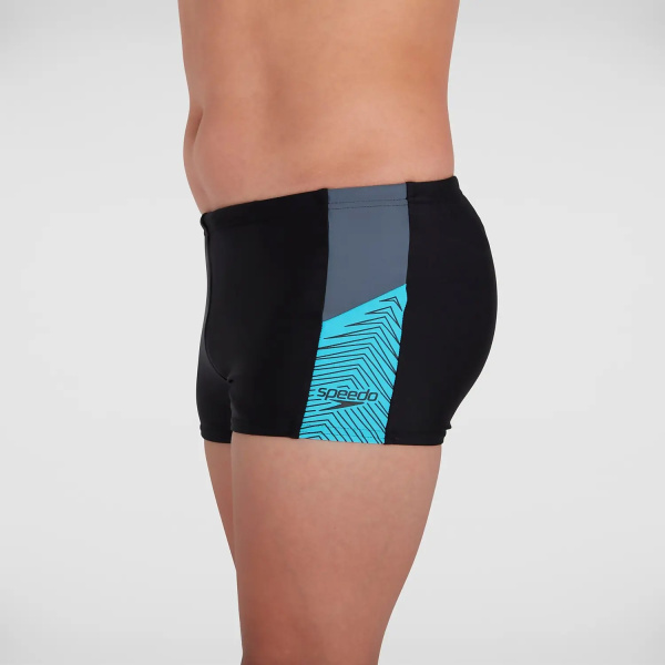 Плавки-шорты Speedo Dive Aquashort детские (Детский; 5-6 лет; черный/серый/голубой)